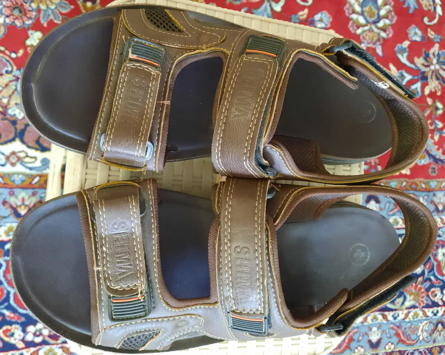 کفش صندل چرمی برند شیما بسیارشیک سایز 44|کیف، کفش، کمربند|اصفهان, جلالیه|دیوار