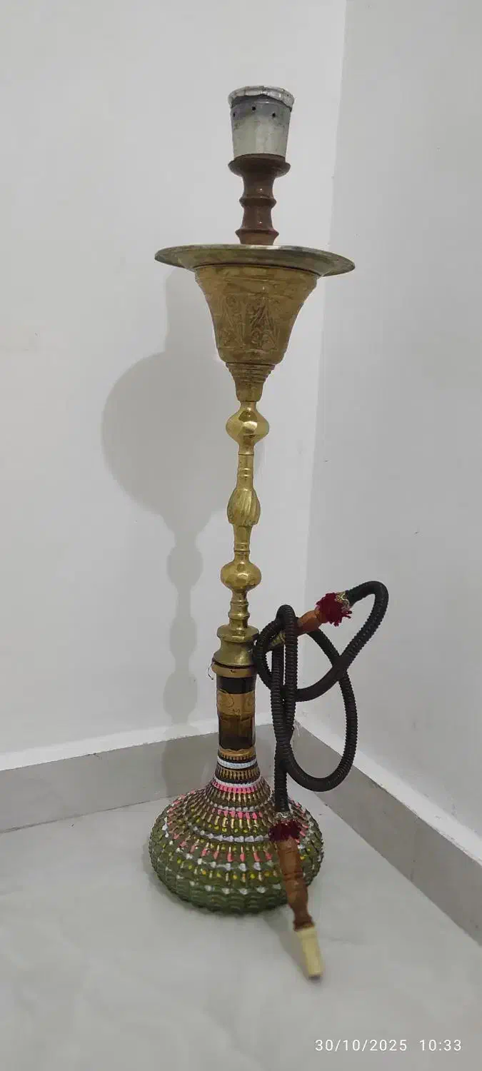 قلیان برنجی دست دوم با طعم نعنا|کلکسیون و سرگرمی|ماکو, |دیوار