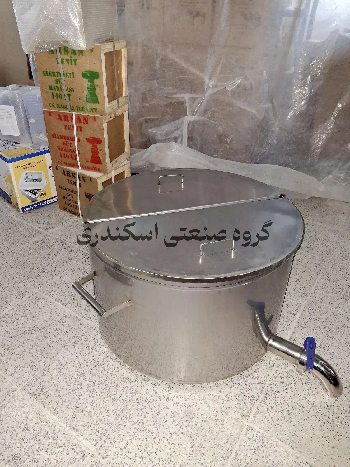 دیگ پخت و پز سمنو برنج شیر پاتیل پروسس تانک 500|ماشینآلات صنعتی|شهرکرد, |دیوار