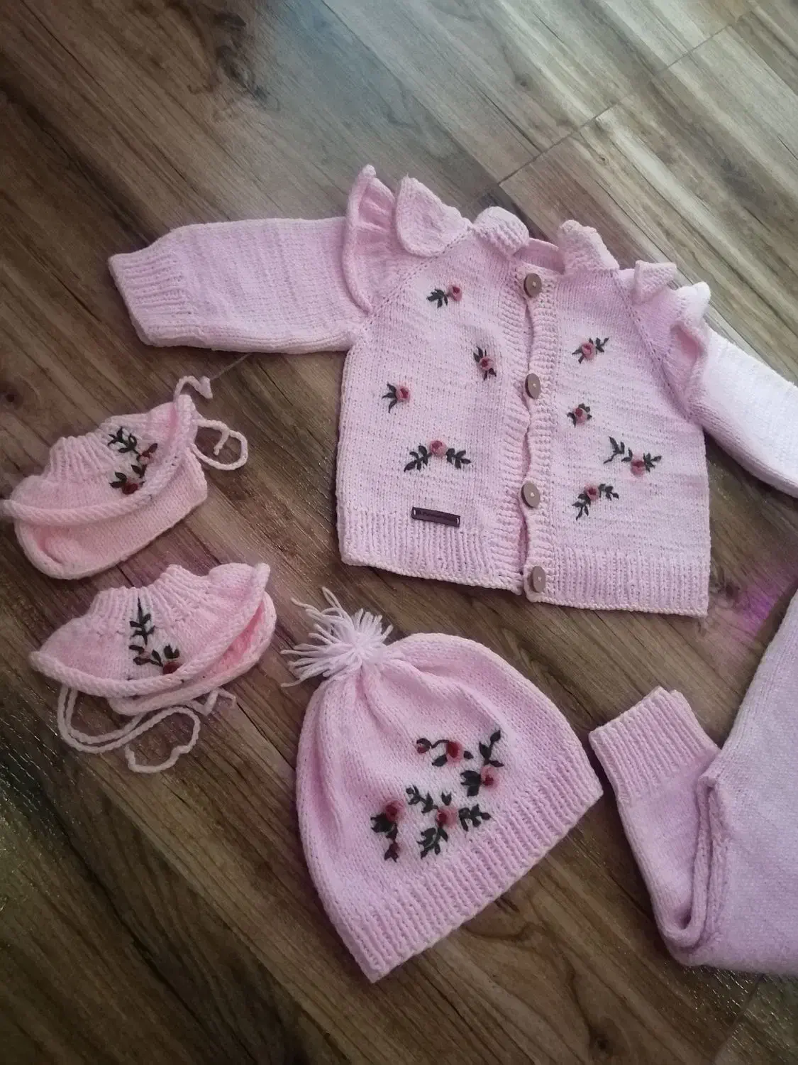 ست بافت دخترونه|کفش و لباس بچه|گرگان, |دیوار