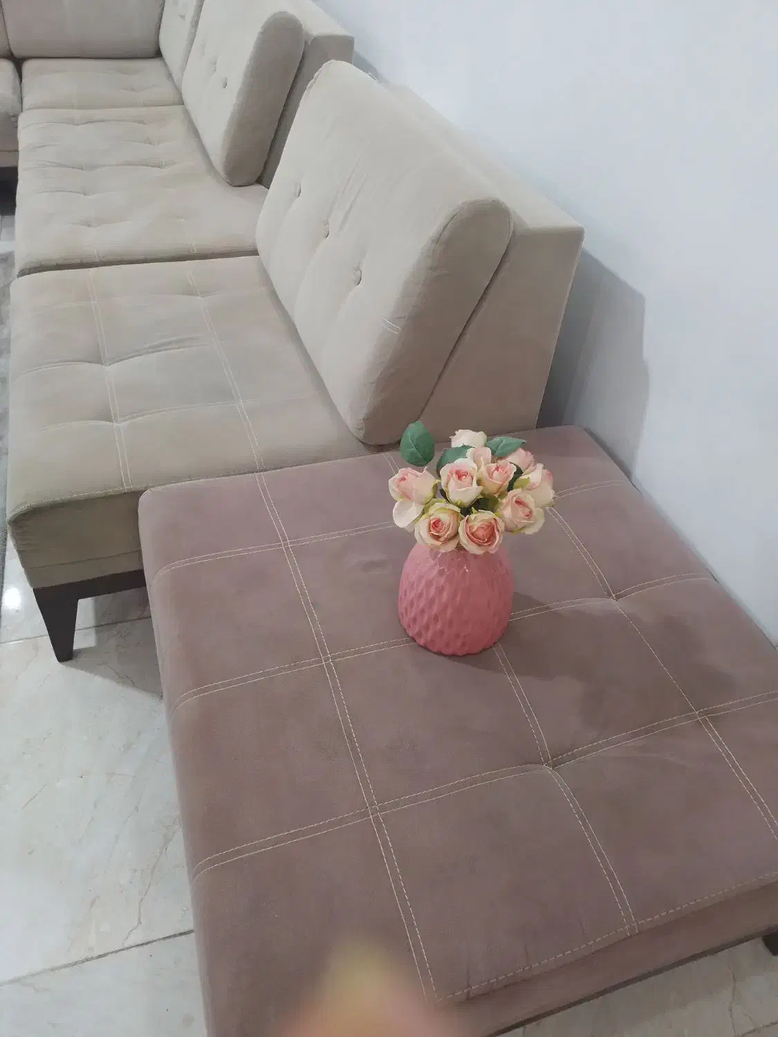 مبل ال کاژو ۷نفره با جلو مبلی و میز غذا خوری ۴نفره|مبلمان خانگی و میز عسلی|کوچصفهان, |دیوار