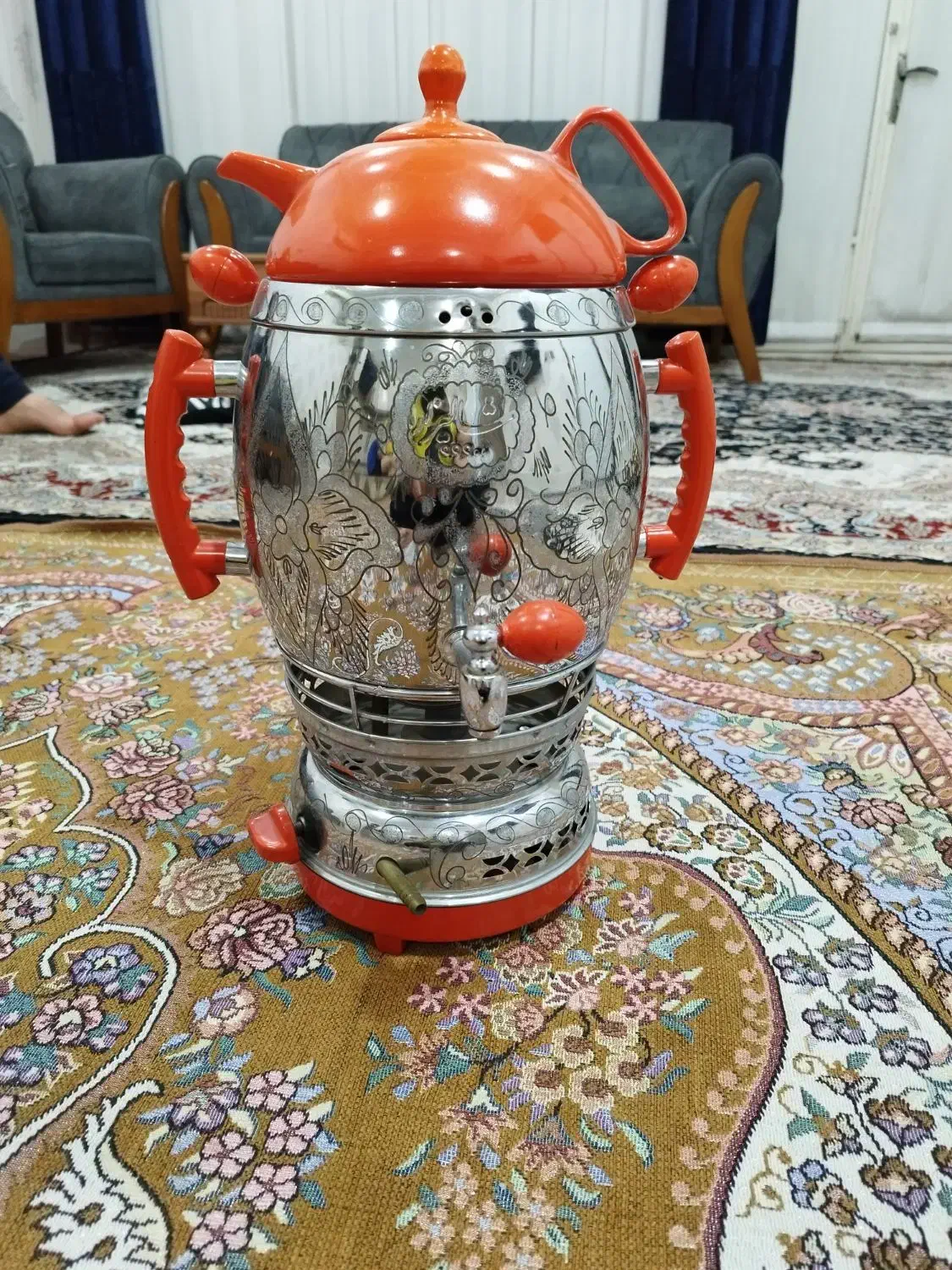 سماور گازی ۶ لیتری|سماور، چای‌ساز، قهوه‌ساز|اندیمشک, |دیوار