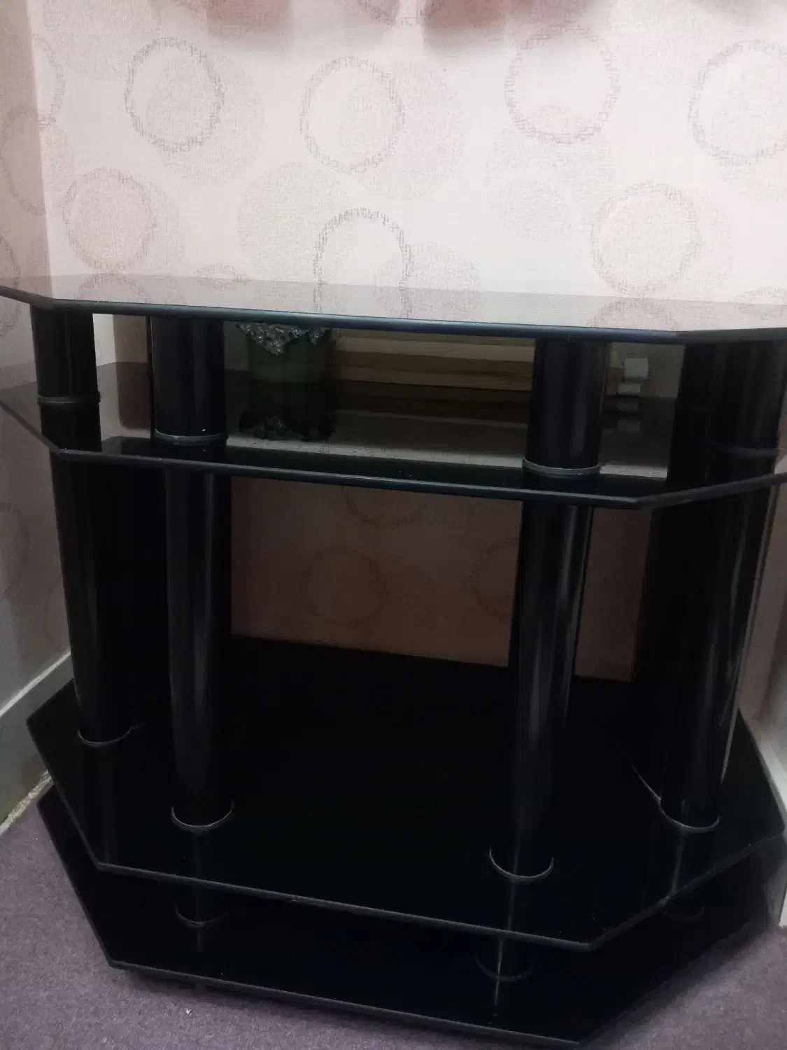 میز شیشه ای مشکی وآب آژر|میز تلویزیون|شاهینشهر, طالقانی|دیوار