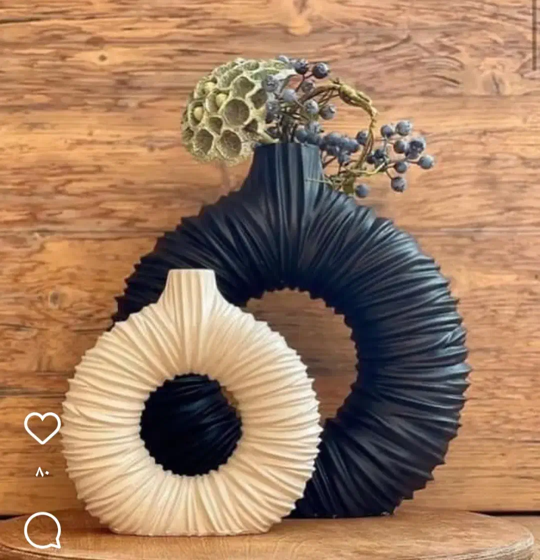 گلدان دونات چروک دکوری|صنایع دستی و سایر لوازم تزئینی|بندرلنگه, |دیوار