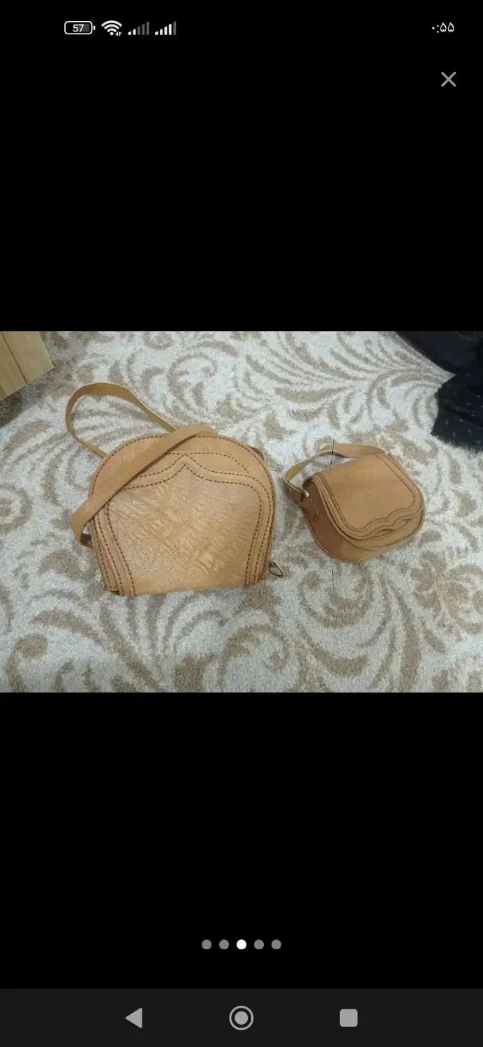 سه عدد کیف چرم طبیعی نو|کیف، کفش، کمربند|هشتگرد, هشتگرد قدیم|دیوار