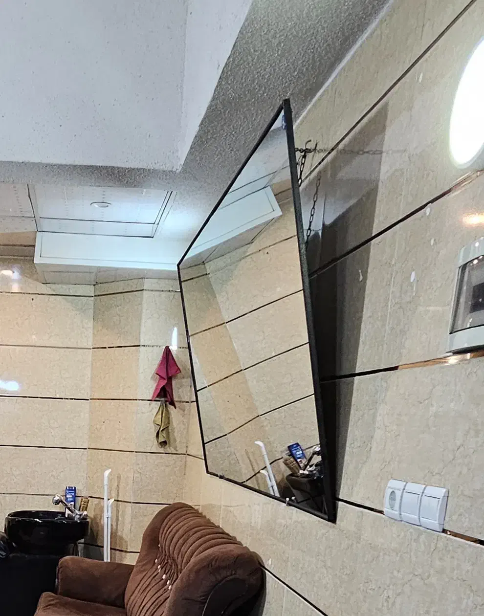 آینه سالم و بزرگ|آینه|رشت, توشیبا|دیوار