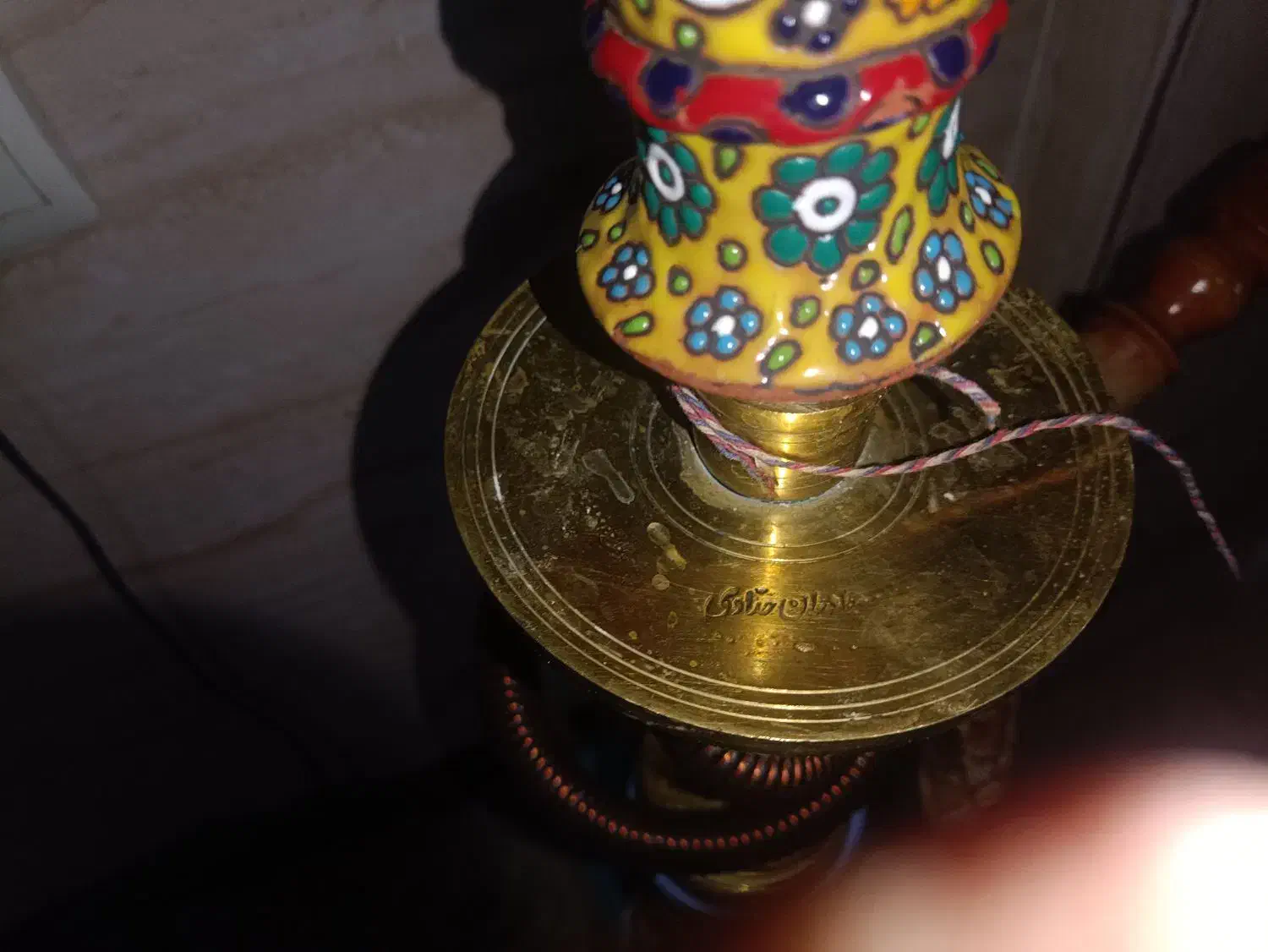 قلیون برنجی با تنگ سه پوست|صنایع دستی و سایر لوازم تزئینی|تهران, ارجمندی راد|دیوار