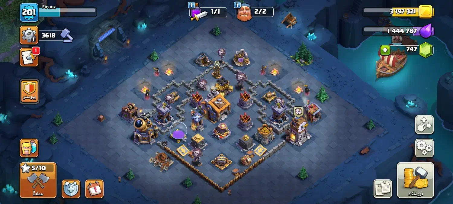 فروش اکانت clash of clans|کنسول، بازی ویدئویی و آنلاین|اهواز, کمپلو شمالی|دیوار