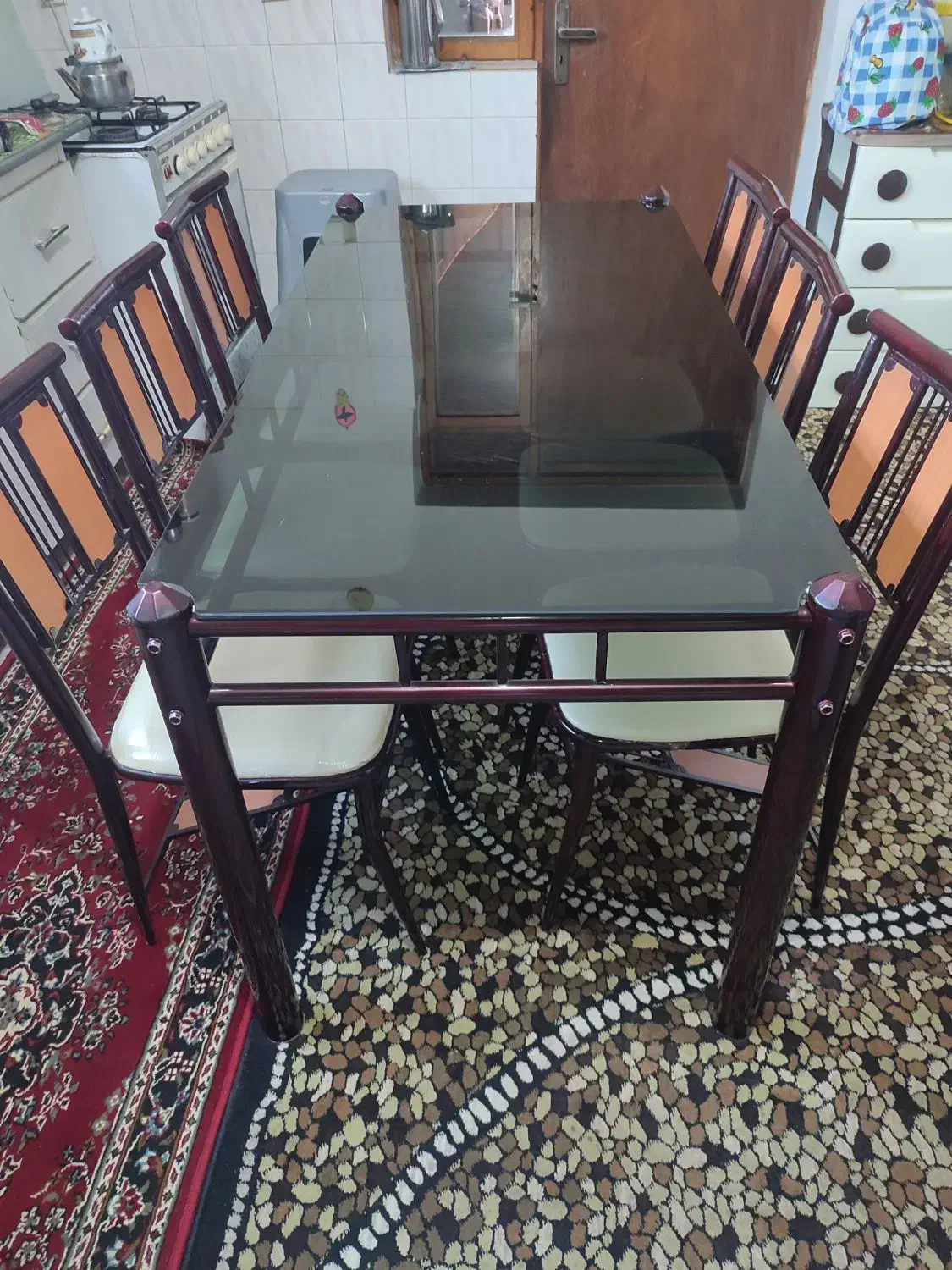 میز غذا خوری|میز و صندلی غذاخوری|کلاچای, |دیوار