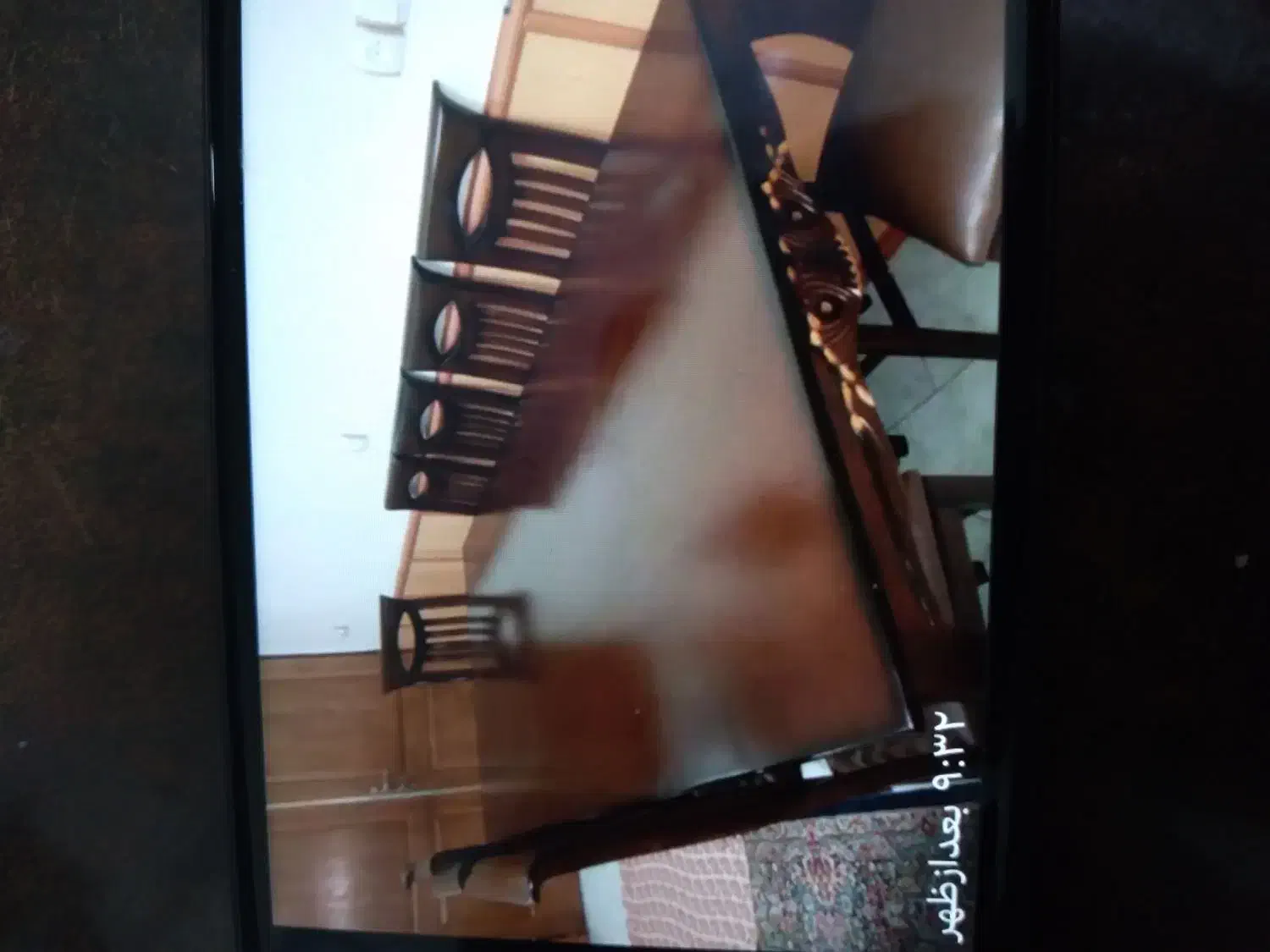 میزوصندلی نهارخوری چوب وچرم|میز و صندلی غذاخوری|رفسنجان, |دیوار