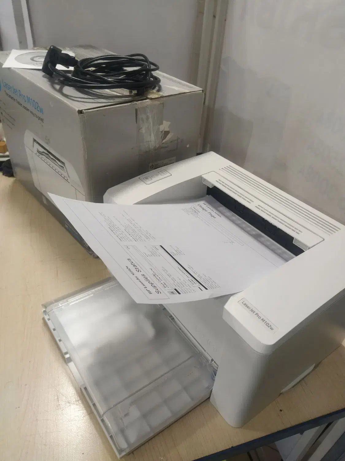 پرینتر تک کاره وایرلس در حد نو با کارتن و ملحقات|پرینتر، اسکنر، کپی، فکس|اصفهان, باب الدشت|دیوار