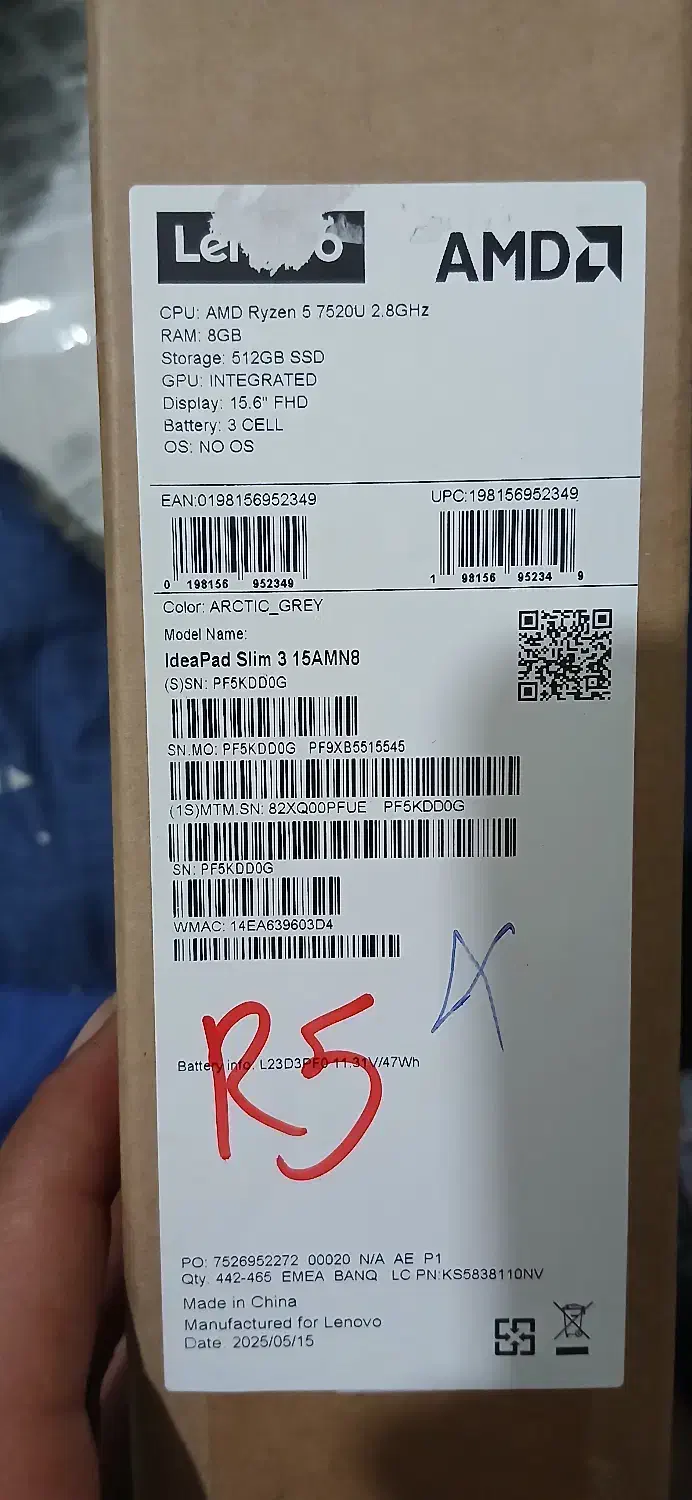 لپ تاپ لنوو  ideapad slime 3 15amn8|رایانه همراه|اندیشه, اندیشه فاز ۱|دیوار