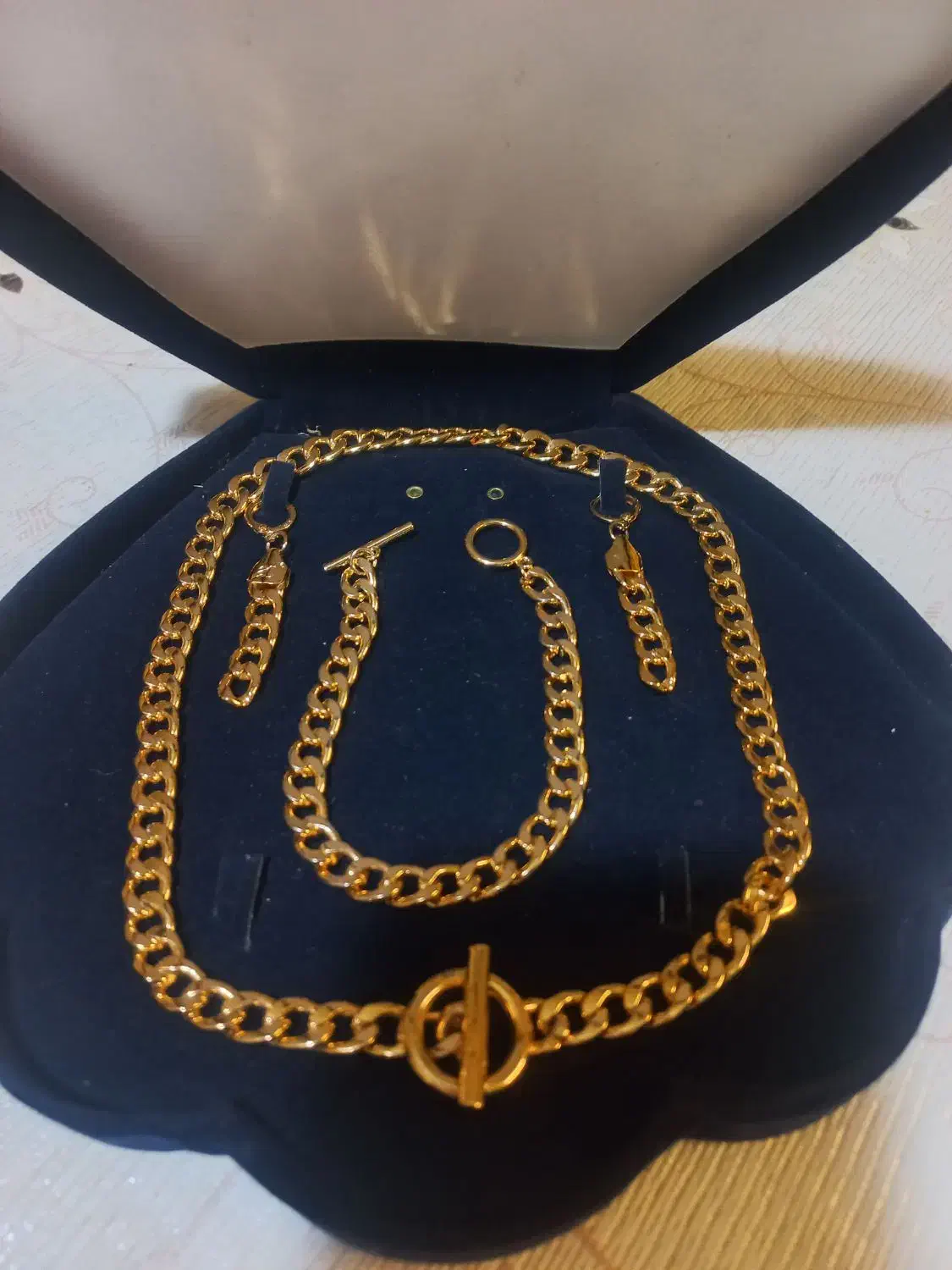 سرویس ورساج ست زنجیروگوشواره دستبند بدلیجات النگو|بدلیجات|فردیس, خیام شرقی|دیوار