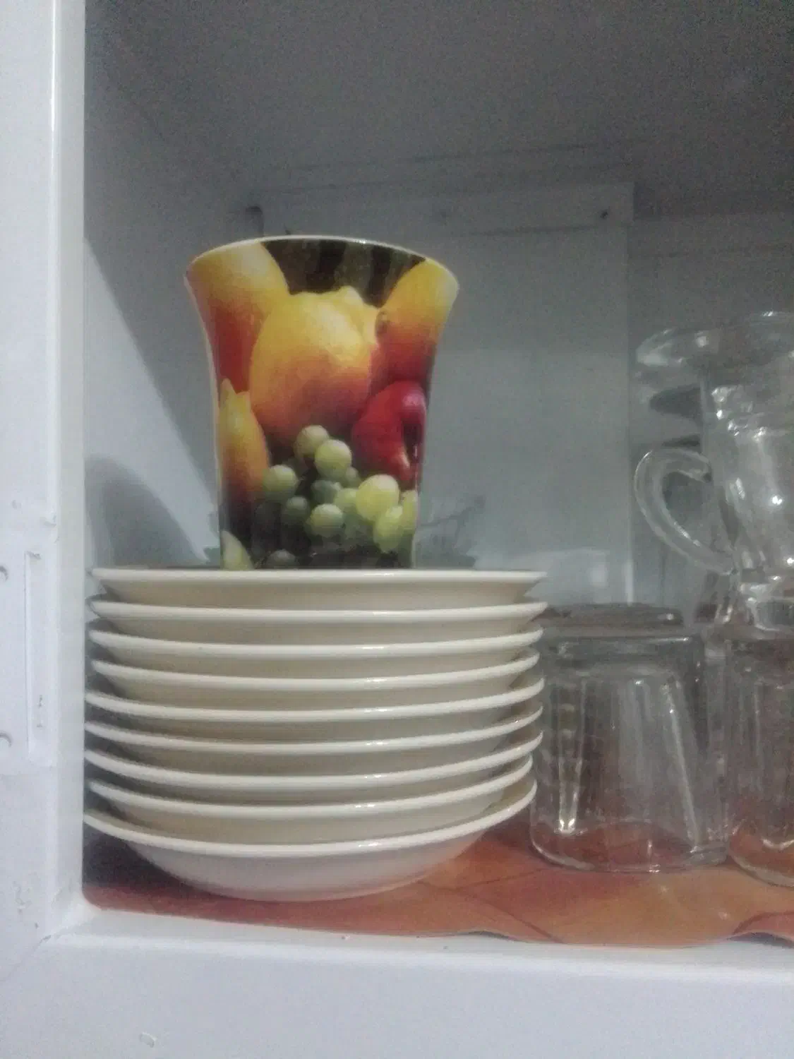 کاسه و چای دونه ومیوه خوری قدیمی|ظروف سرو و پذیرایی|لنجان, |دیوار