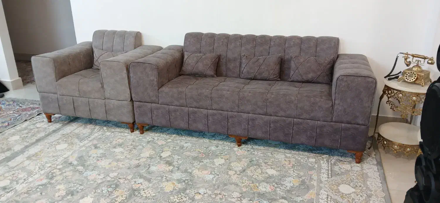 مبل راحتی ۷نفره|مبلمان خانگی و میز عسلی|گتاب, |دیوار