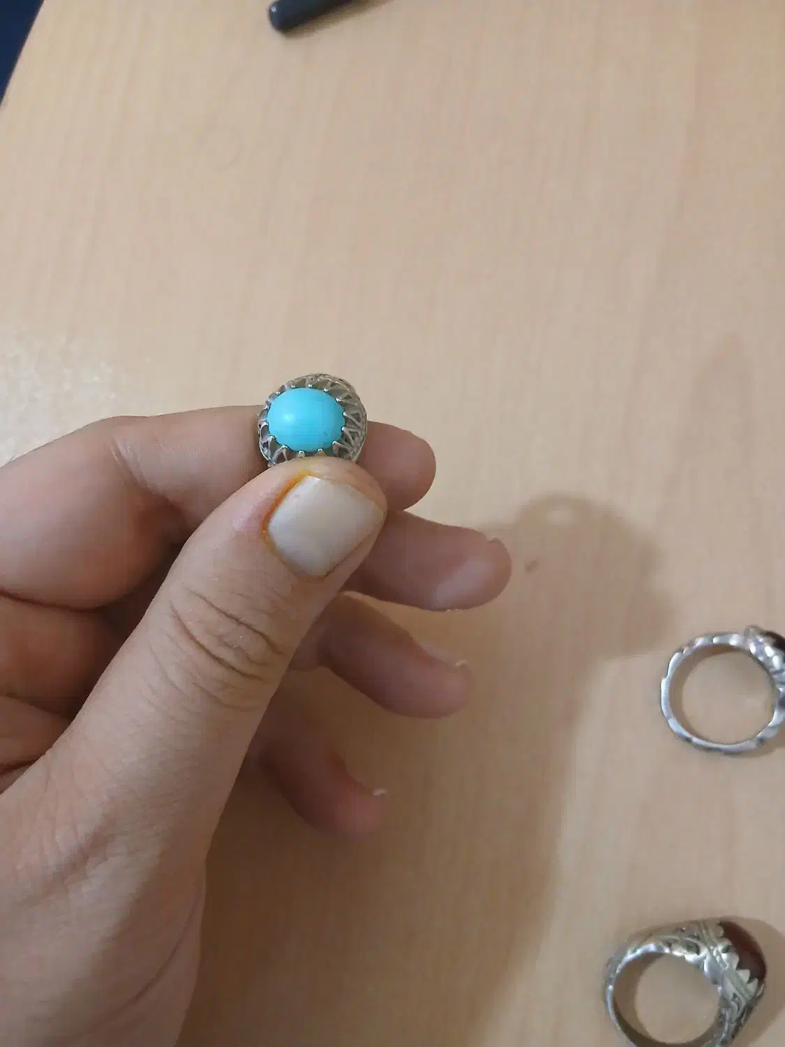 فروش انگشتر با نگین معدنی و تسبیح شاه مقصود|جواهرات|شاهرود, |دیوار