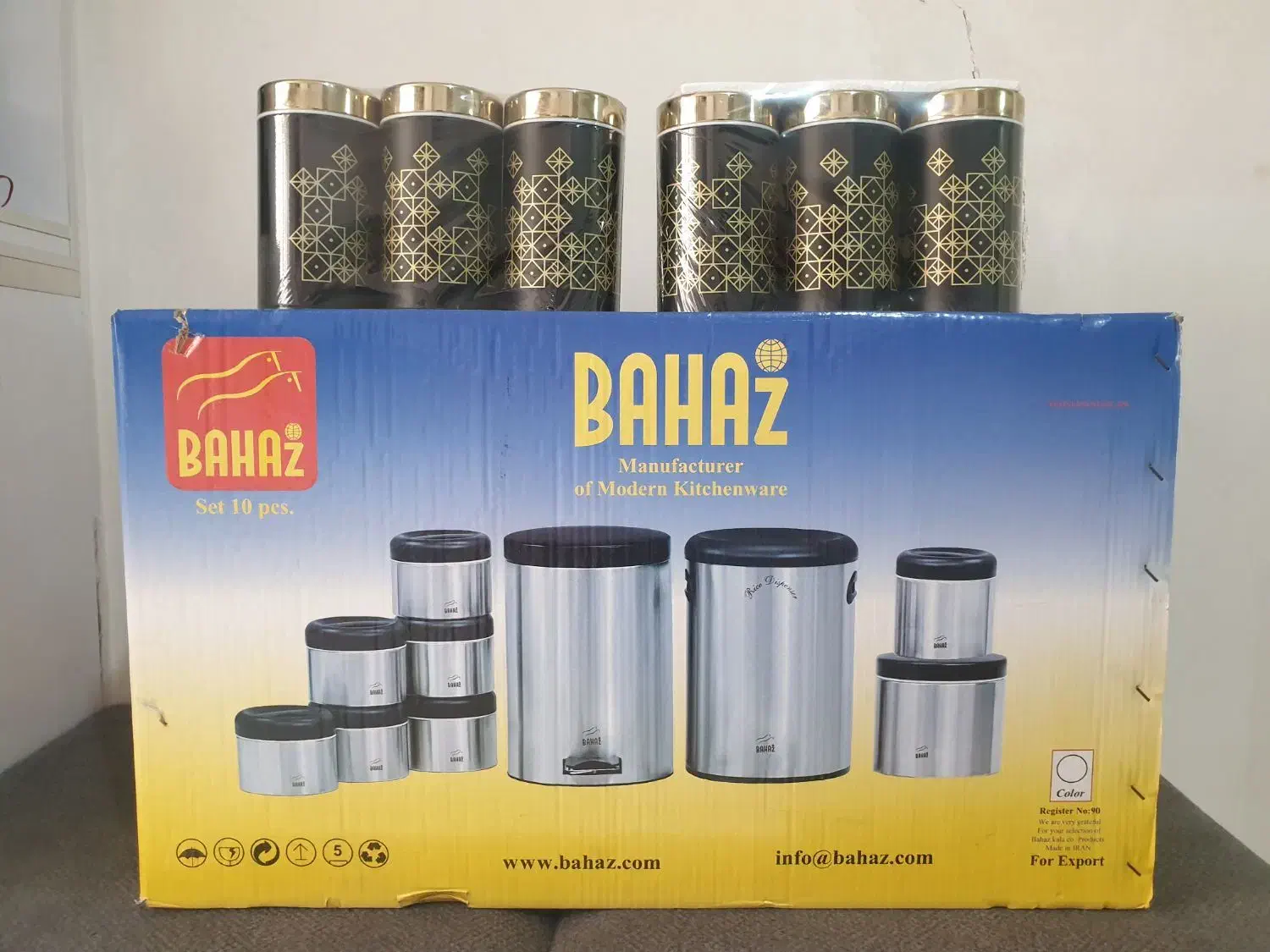 سرویس آشپزخانه ۱۰ پارچه نو|ظروف نگهدارنده، پلاستیکی، یک‌بارمصرف|بهارستان, |دیوار