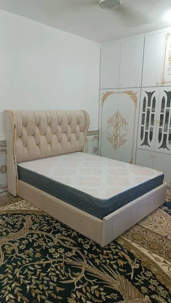 تخت خواب دو نفره با دوشک|تخت و سرویس خواب|کارون, |دیوار