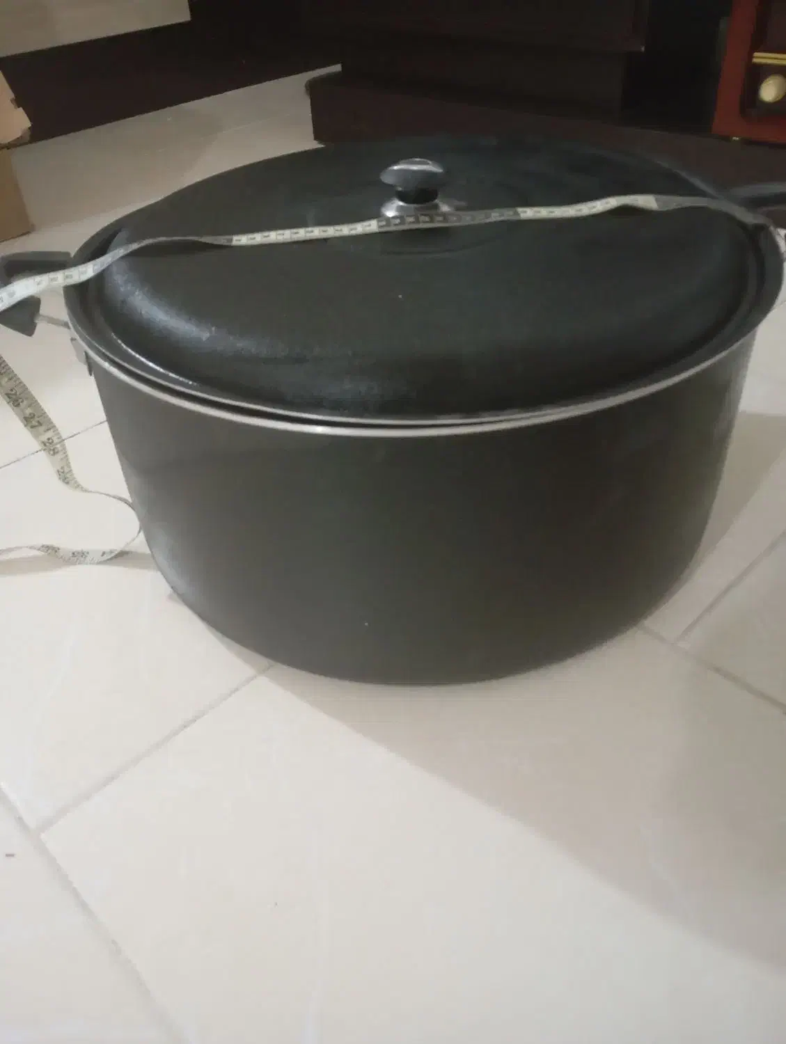 قابلمه تفلون مشکی۵۰نفره|ظروف پختوپز|اصفهان, قائمیه|دیوار