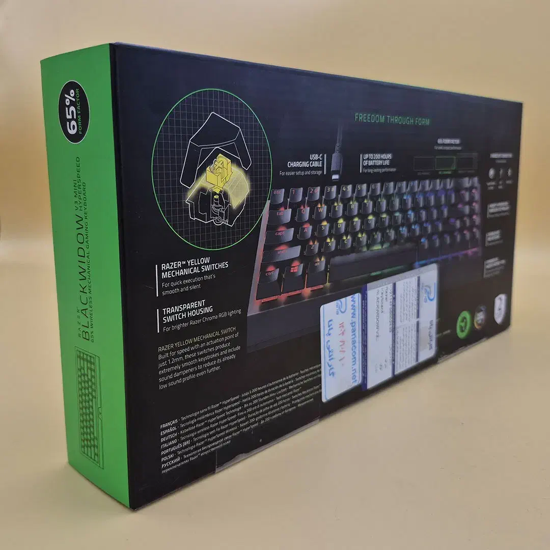 کیبورد مکانیکالRazer BlackWidow V3 Mini HyperSpeed|قطعات و لوازم جانبی رایانه|تهران, نیلوفر|دیوار