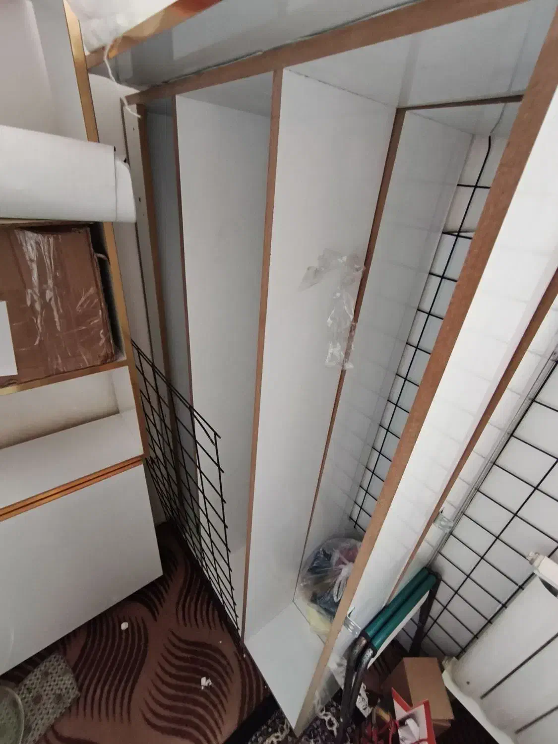 دو عدد قفسه|کتابخانه، شلف، قفسههای دیواری|اردبیل, |دیوار