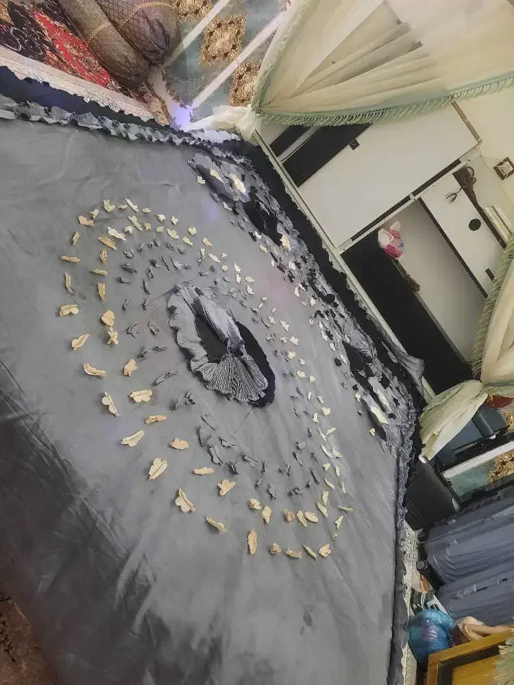 تخت دو نفره شیک همره با کمد اریشی|تشک تختخواب|خاش, |دیوار