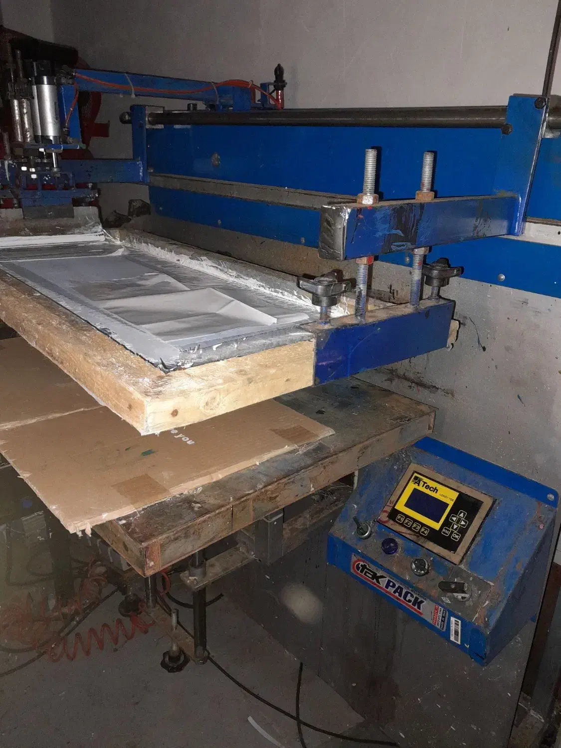 دستگاه چاپ سیلک و پمپ باد ۳۵۰ لیتری|ابزارآلات|کردکوی, |دیوار