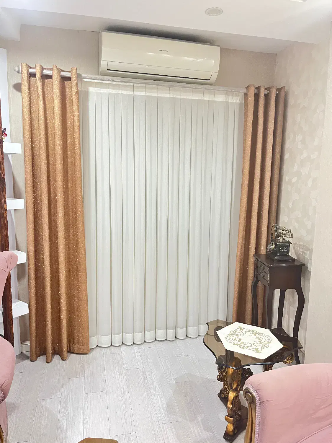 دکور پرده|پرده، رانر، رومیزی|رشت, رشتیان|دیوار