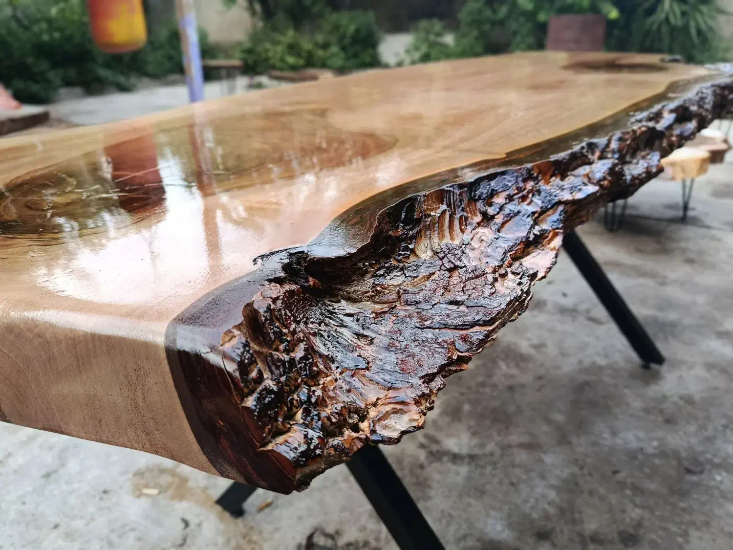 میز غذاخوری مدرن چوب و فلز 6 نفره|میز و صندلی غذاخوری|رشت, گلسار|دیوار