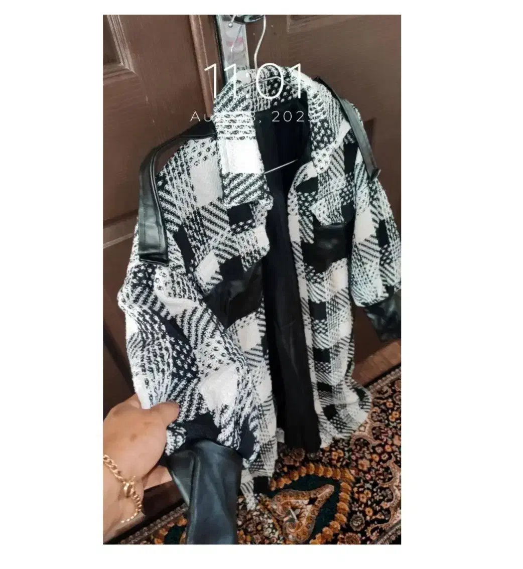 پالتو چرم چارخونه وپلنگی ترند|لباس|تهران, ایرانشهر|دیوار