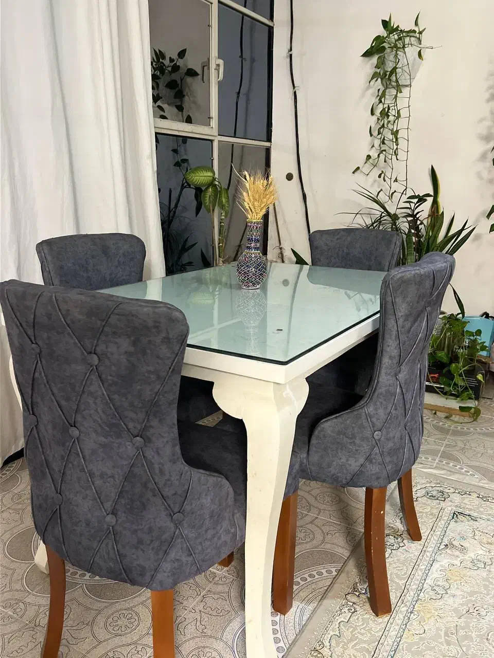 مبل و میز نهارخوری طوسی|مبلمان خانگی و میز عسلی|فومن, |دیوار