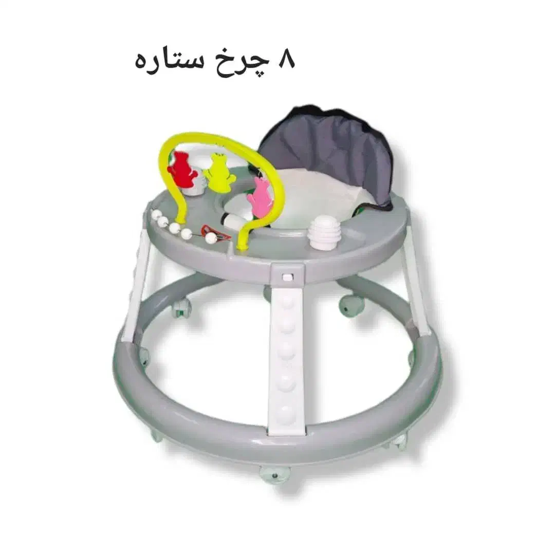 روروئک محکم ۸چرخ عروسکی وستاره ای /|کالسکه و لوازم جانبی|گنبکی, |دیوار