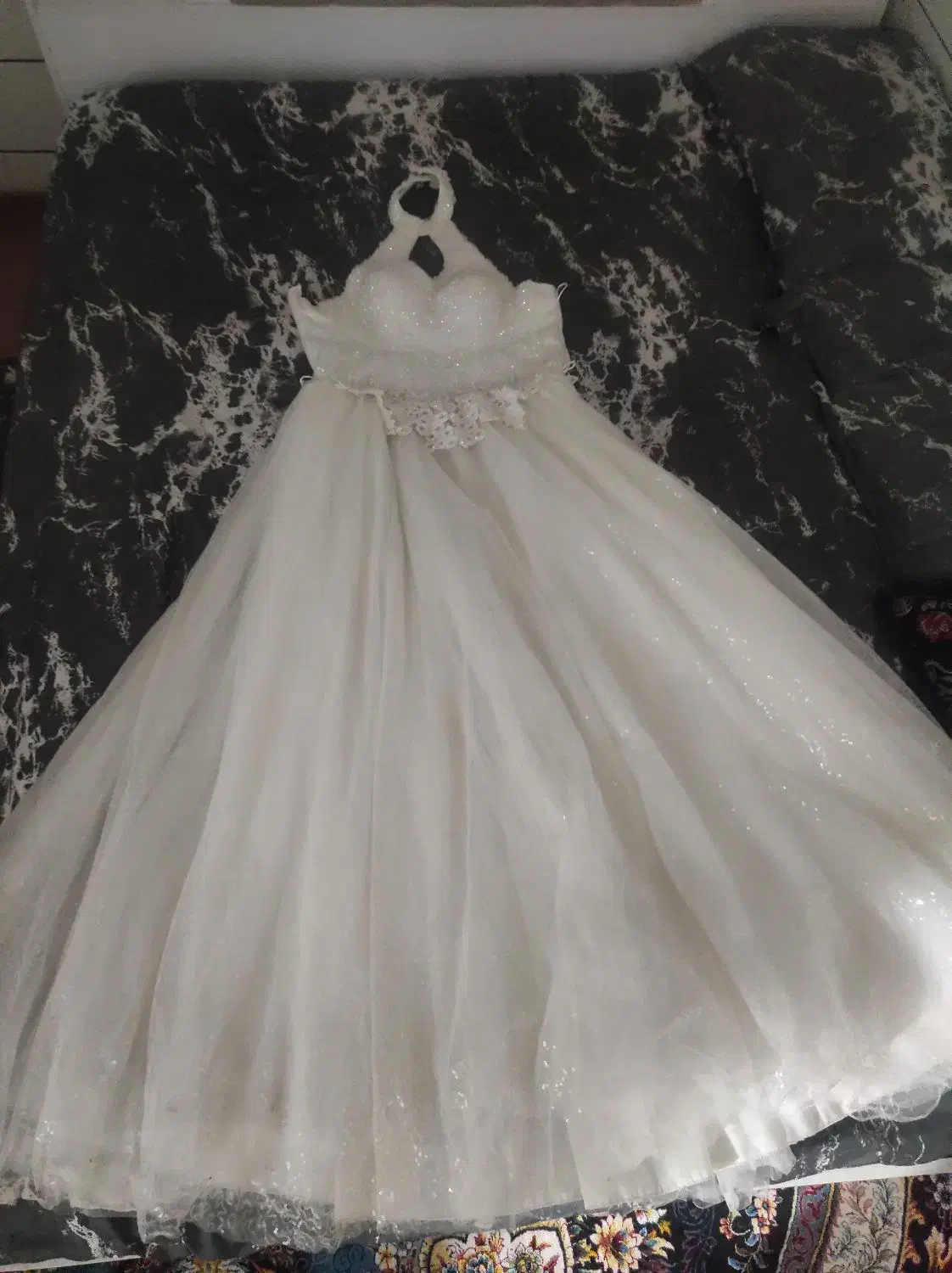 لباس عروس شیک با شنل وتور|کیف، کفش، کمربند|مبارکه, |دیوار