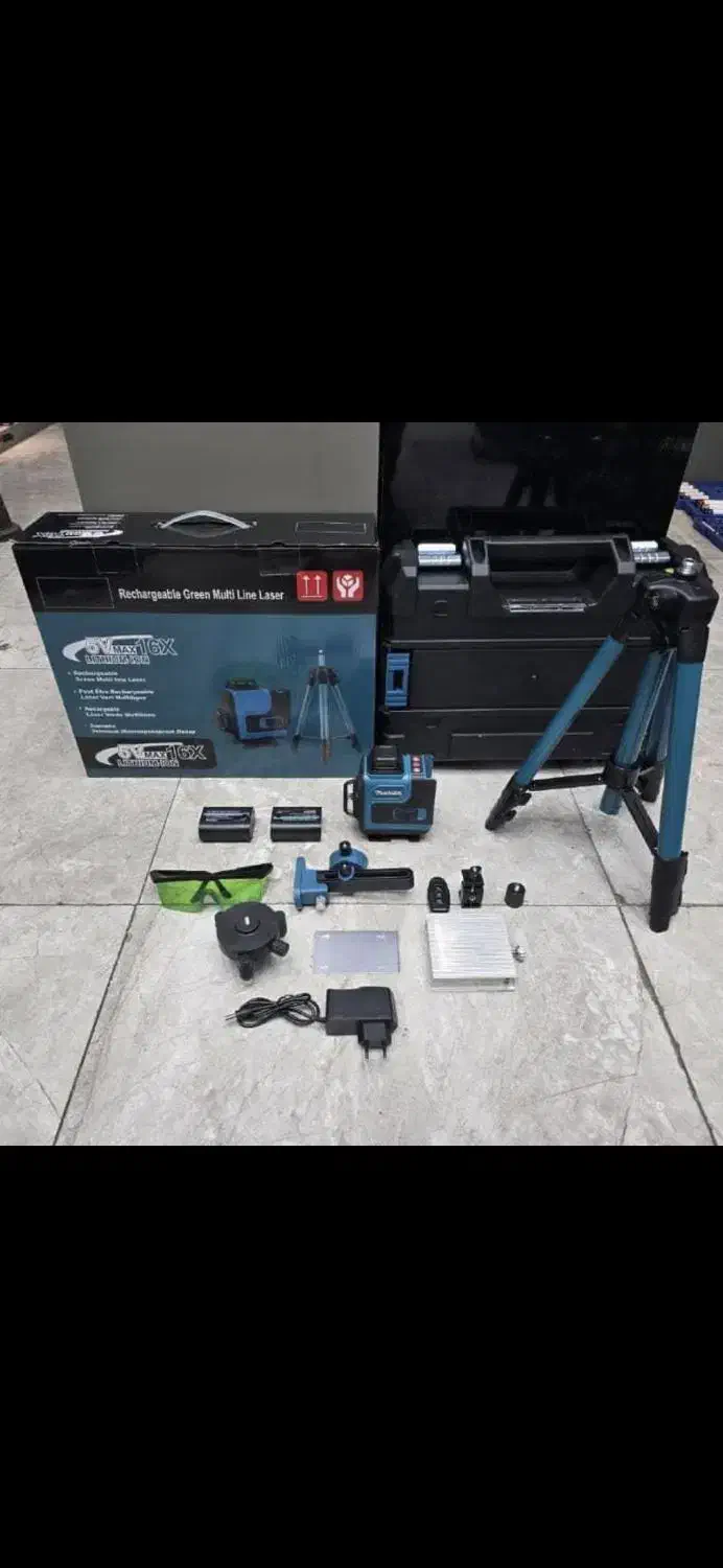 تراز لیزری ماگیتا وارداتی نور سبز۱۶ لاین کنترل دار|ابزارآلات|پارسآباد, |دیوار