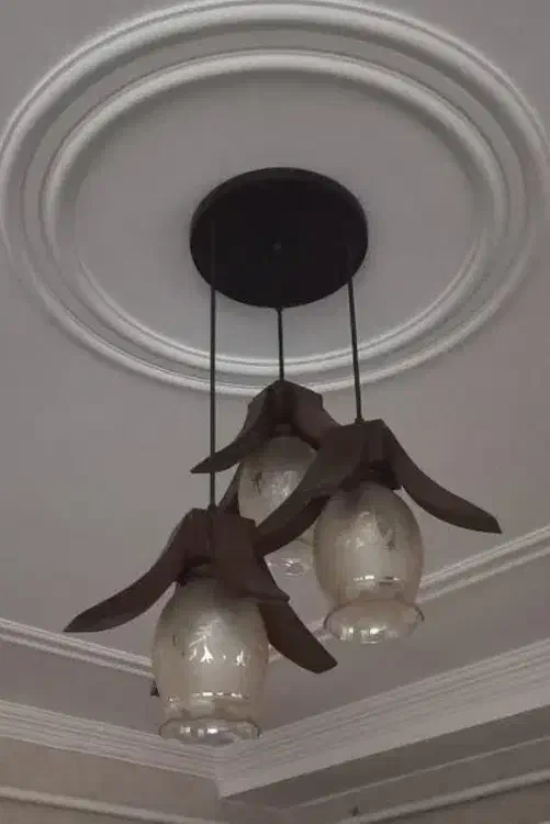 لوستردوتا6شعلعه ویک عدد3شعله|لوستر و چراغ آویز|ساری, |دیوار