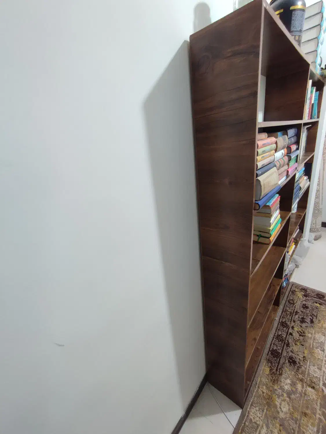 کتابخانه چوبی ام دی اف|کتابخانه، شلف، قفسه‌های دیواری|اندیشه, اندیشه فاز ۱|دیوار