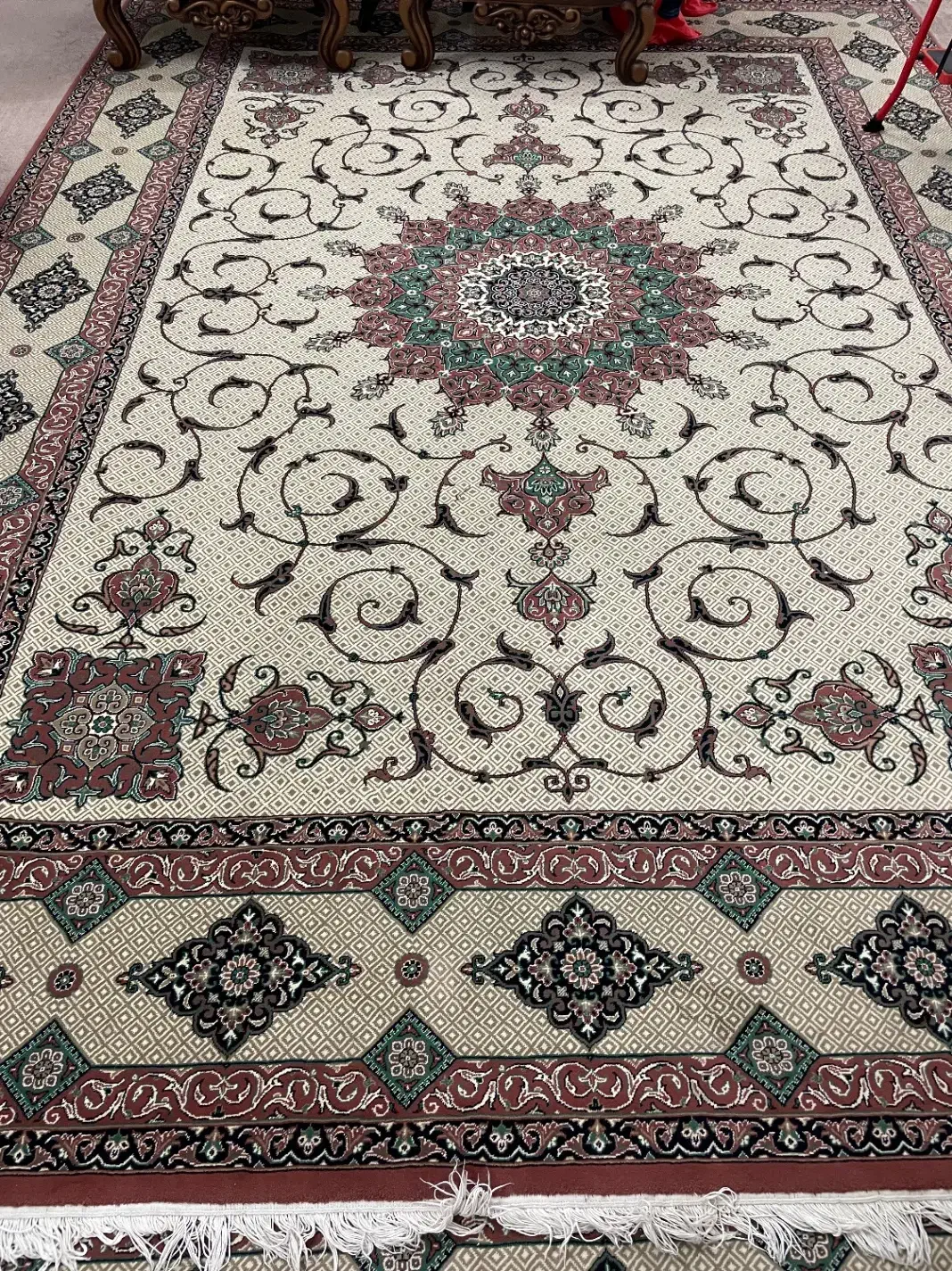 فرش|فرش|قم, چهار امامزاده|دیوار