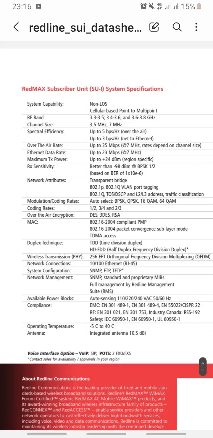Redline SU-IIR 3436F7|مودم و تجهیزات شبکه|تهران, مجیدآباد|دیوار