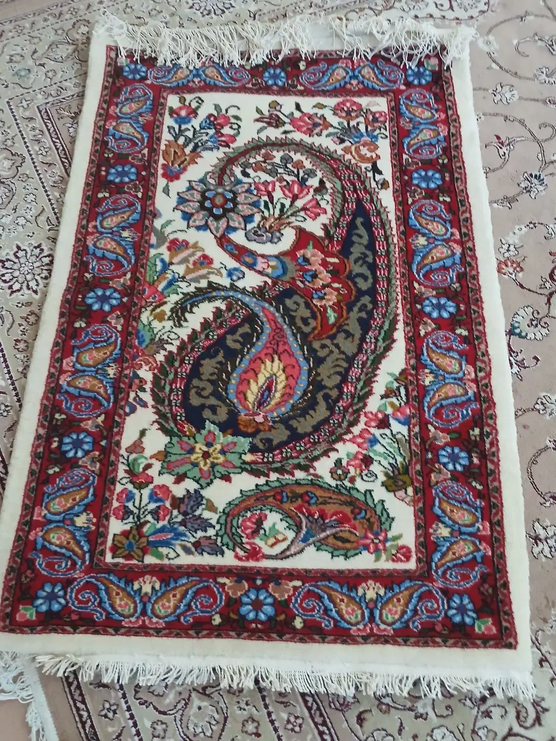 فرش رومیزی دست باف|فرش|خمین, |دیوار