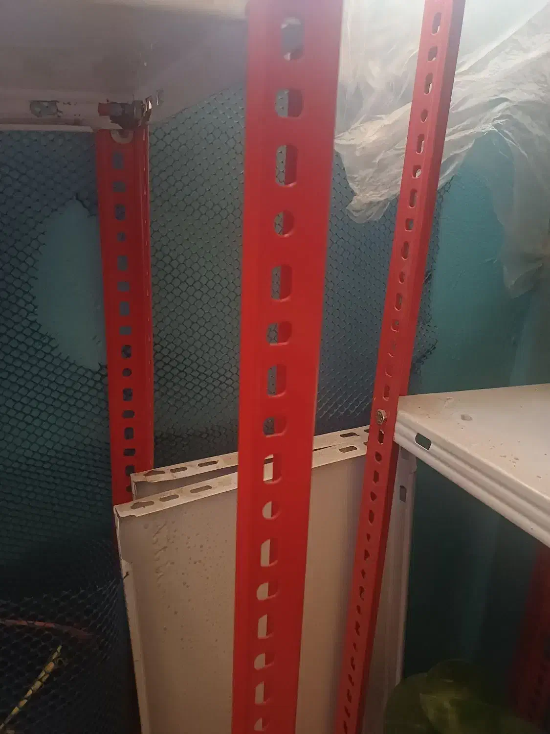 قفسه آهنی|کتابخانه، شلف، قفسه‌های دیواری|پاکدشت, پاکدشت (مامازند)|دیوار