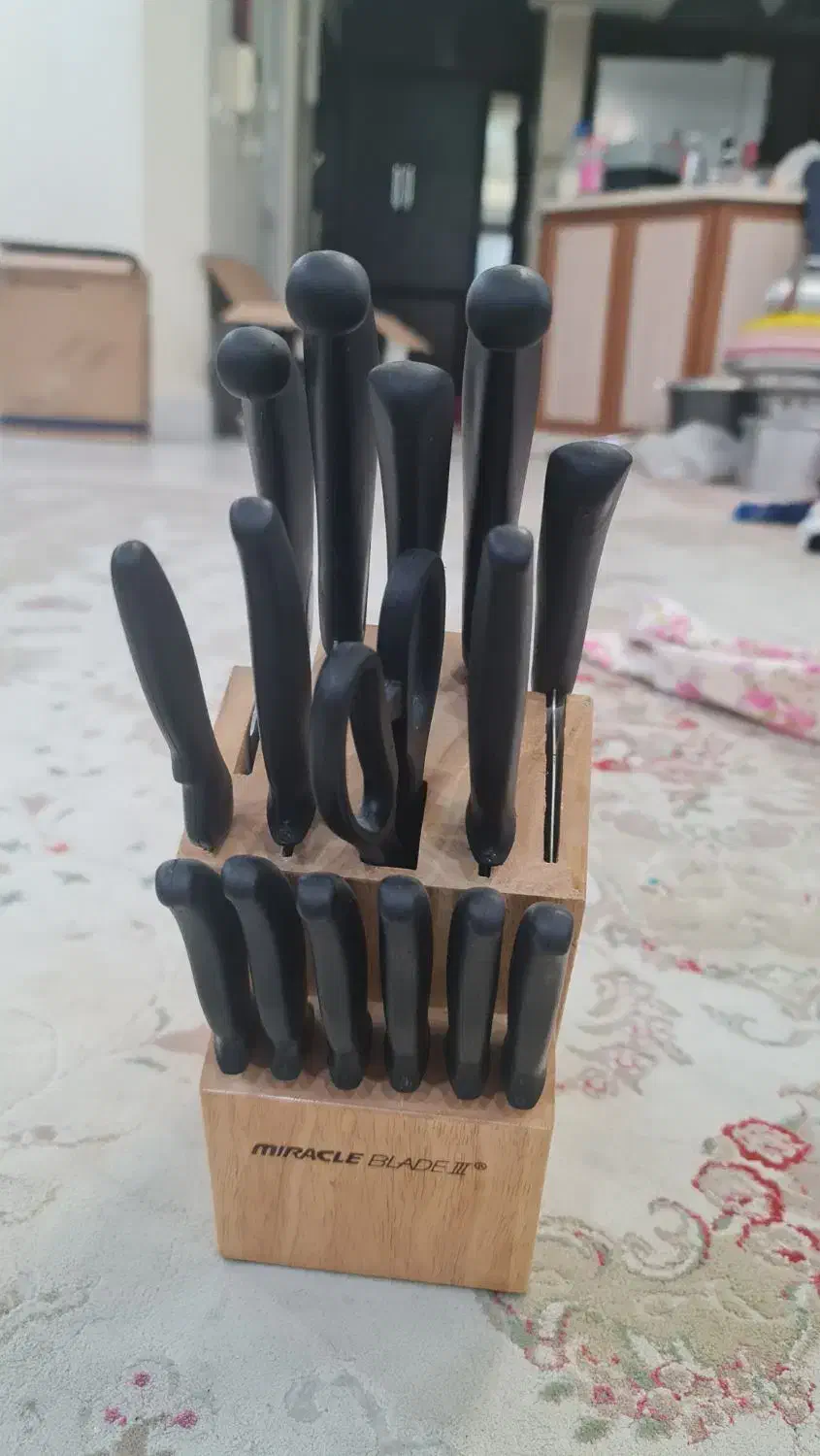 ست ۱۵ عددی چاقوی آشپزخانه کاملا نو|ظروف پختوپز|مهاباد (آذربایجان غربی), |دیوار