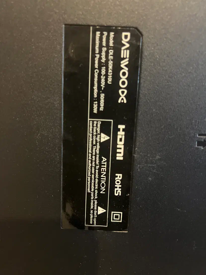 تلویزون دوو ۵۰ اینچ|تلویزیون و پروژکتور|اهواز, پردیس|دیوار