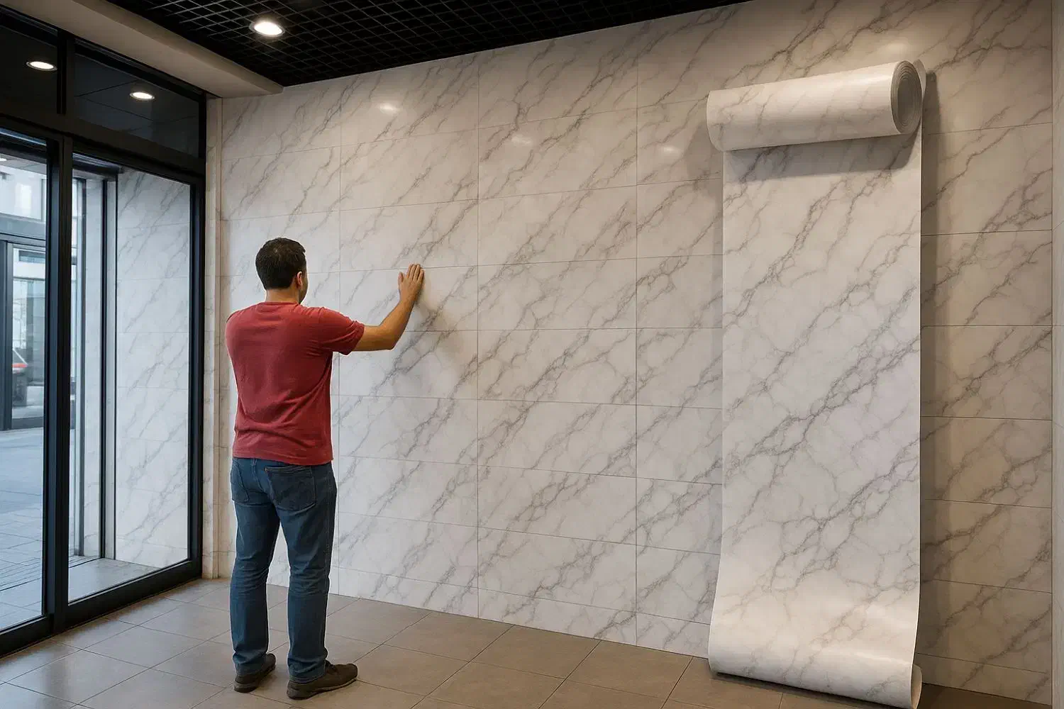 روکش برچسب کاشی حمام و کاشیهای بین کابینتی محل کار|مصالح و تجهیزات ساختمان|قم, امامزاده ابراهیم|دیوار