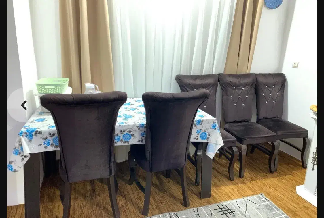 میز غذاخوری ۶نفره|میز و صندلی غذاخوری|رشت, عینک|دیوار