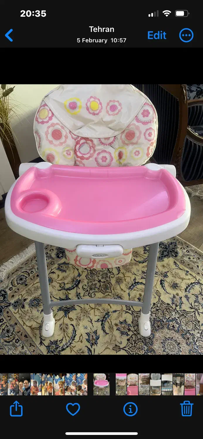 صندلی غذا کودک گراکو|تخت و صندلی بچه|تهران, دبستان|دیوار