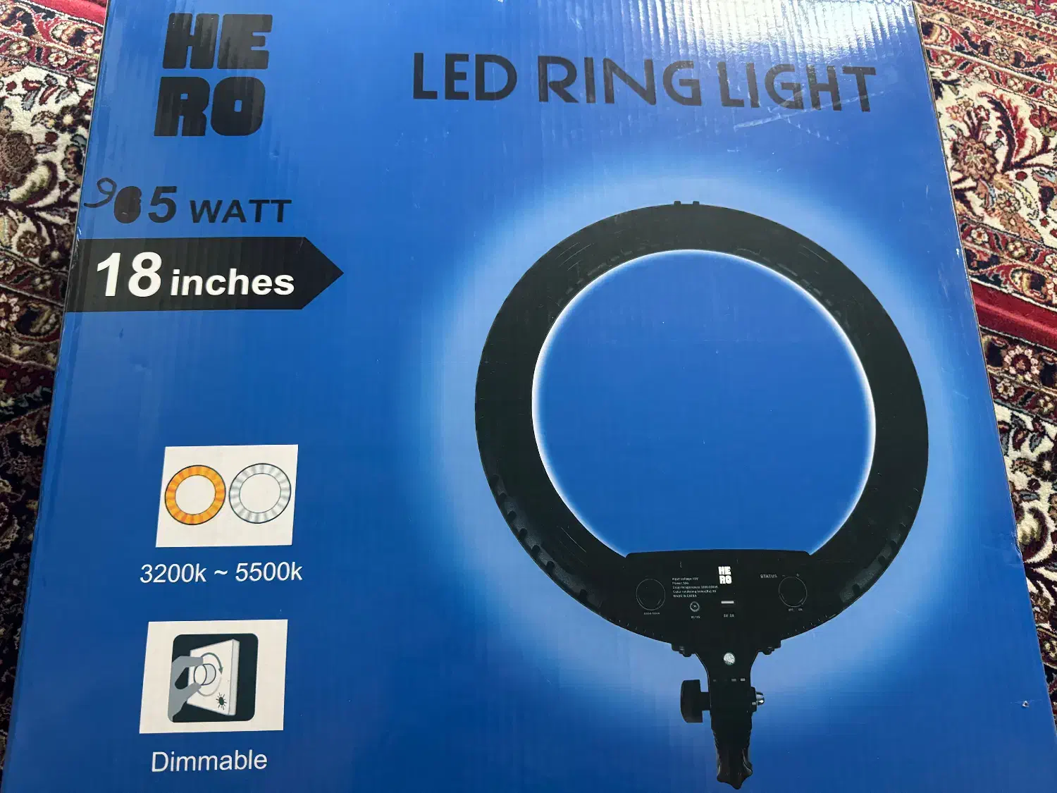 رینگ لاین حرفه ای ۱۸ اینچ|دوربین عکاسی و فیلمبرداری|زنجان, |دیوار