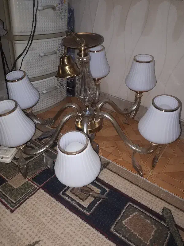 لوستر ۶ شاخه|لوستر و چراغ آویز|ری, دیلمان|دیوار