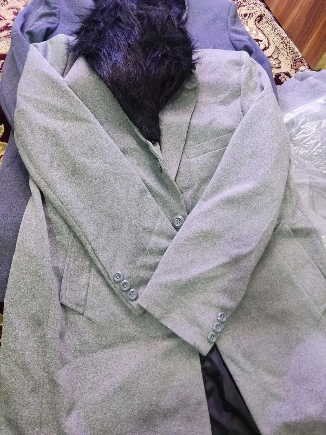 پالتو مردانه پاییزی یقه خزدار|لباس|زابل, |دیوار