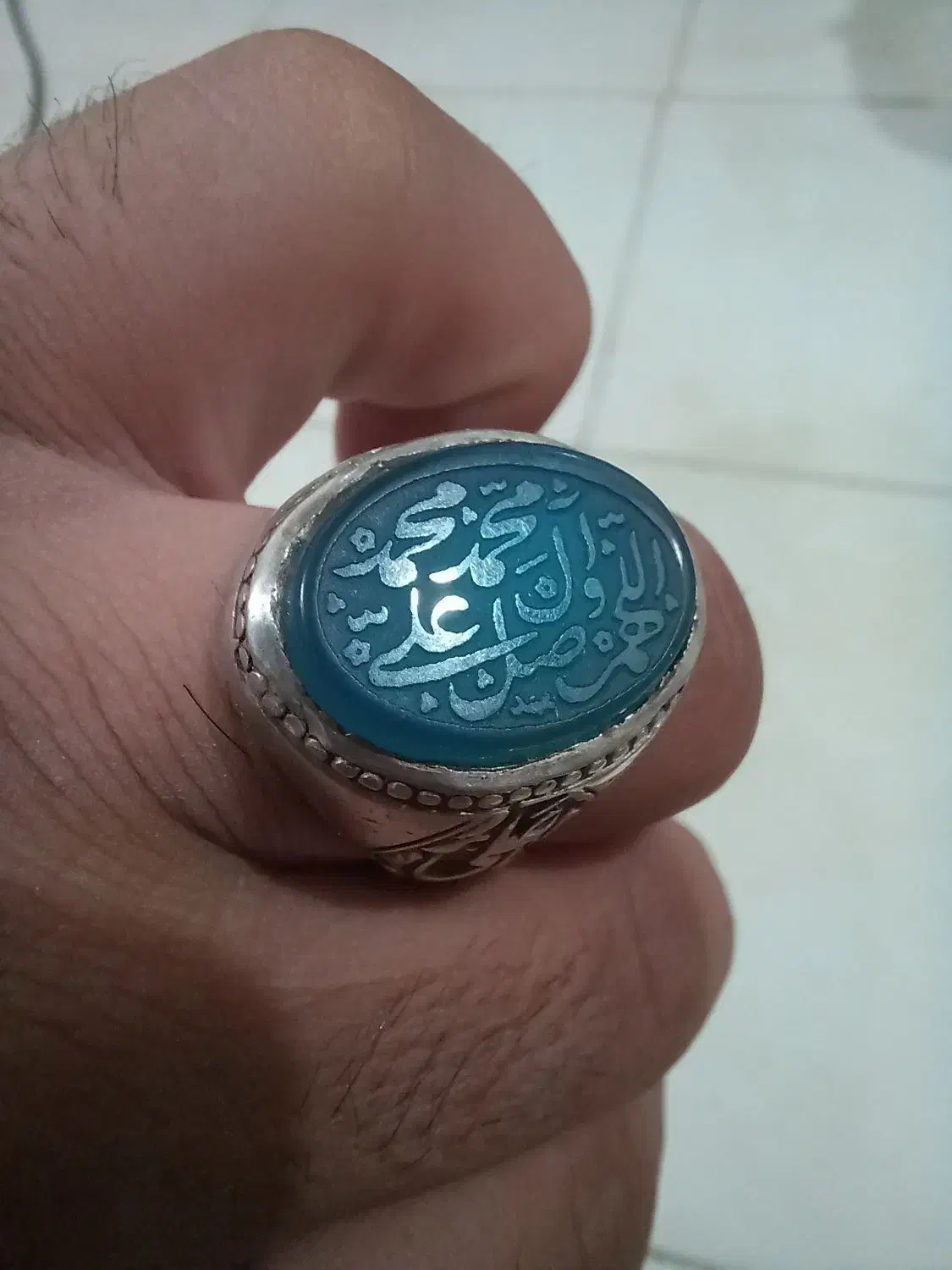 انگشتر نقره خطی|جواهرات|الوند, |دیوار