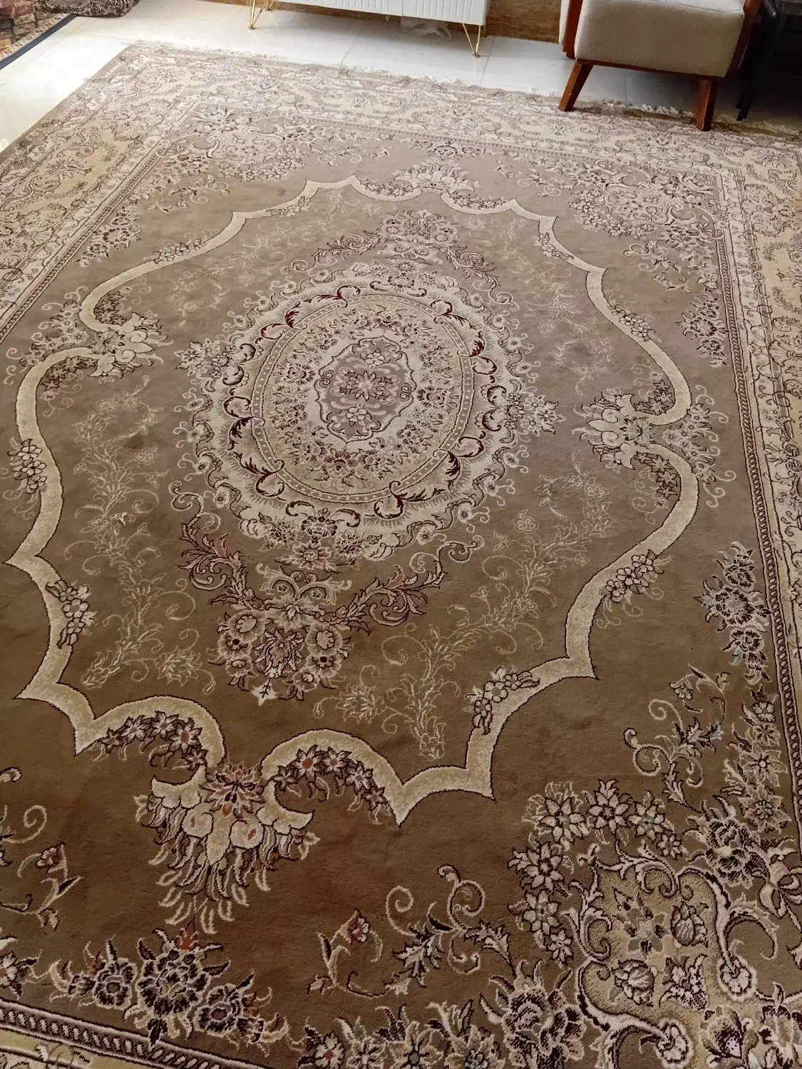 فرش گردویی 12متری دوعددباهم|فرش|تربتحیدریه, حسنی بالا|دیوار